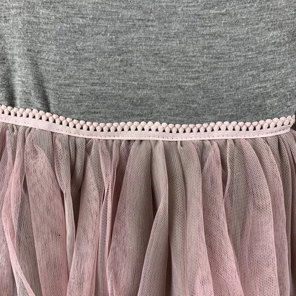 Peanuts Snoopy‎ Love Tutu Dress Gray Pink Toddler Girl 18M Valentines Day Tulle